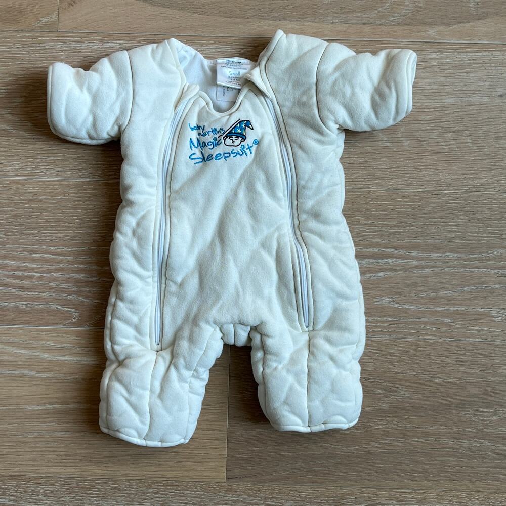 Baby Merlin's Magic Sleepsuit Small 3-6 Months Yellow Swaddle